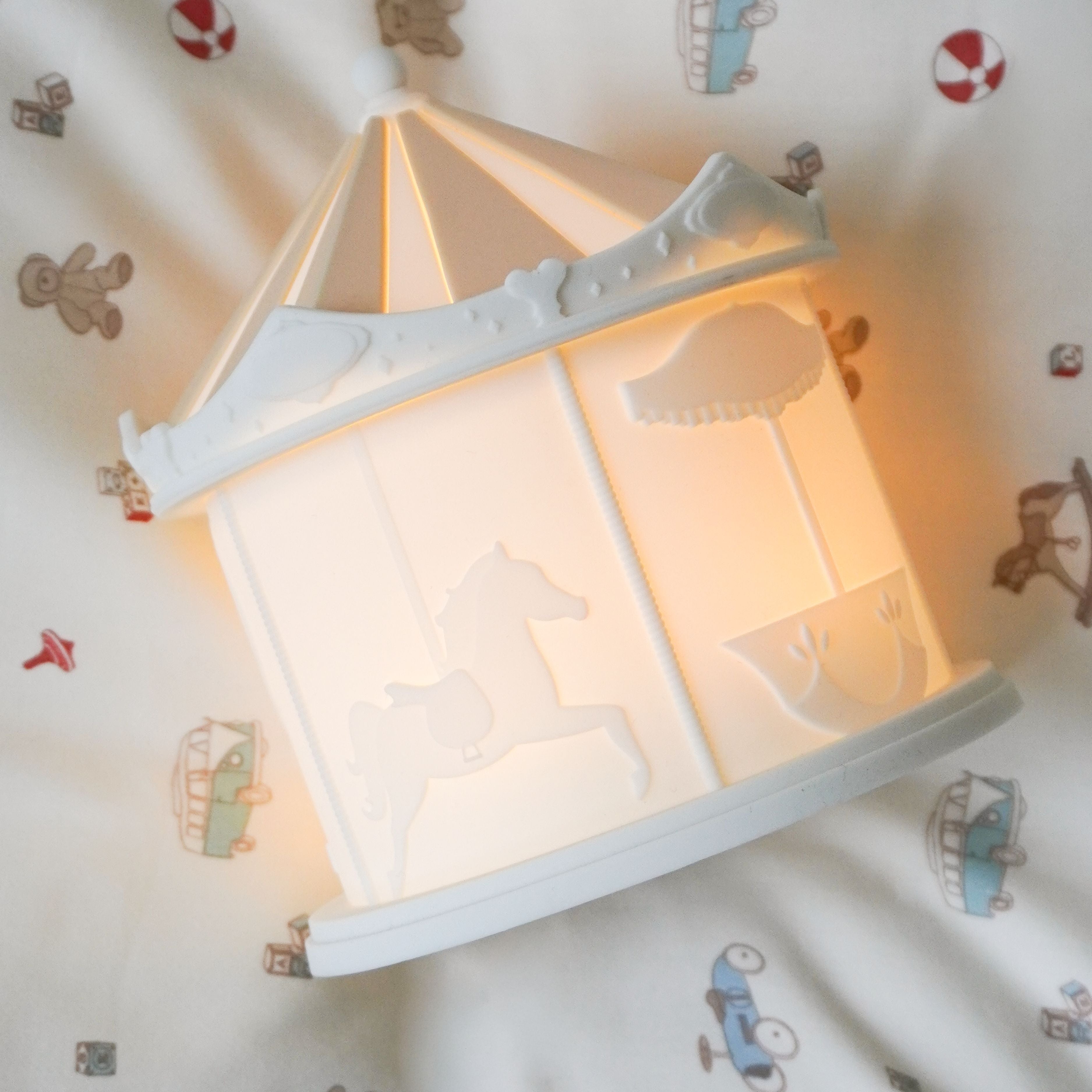 Veilleuse Carousel, Écru