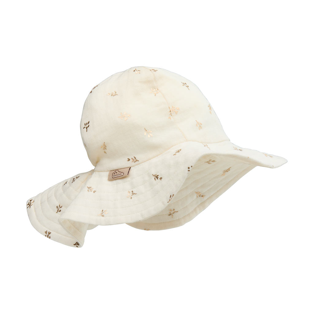 Chapeau Lou - GOTS - Gold Flower