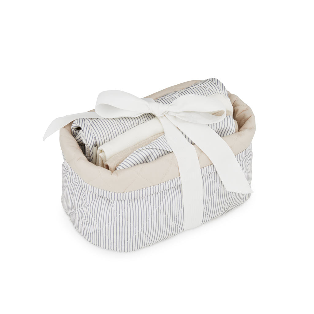 Birth Gift: Baby Care Set - Classic Stripes Blue