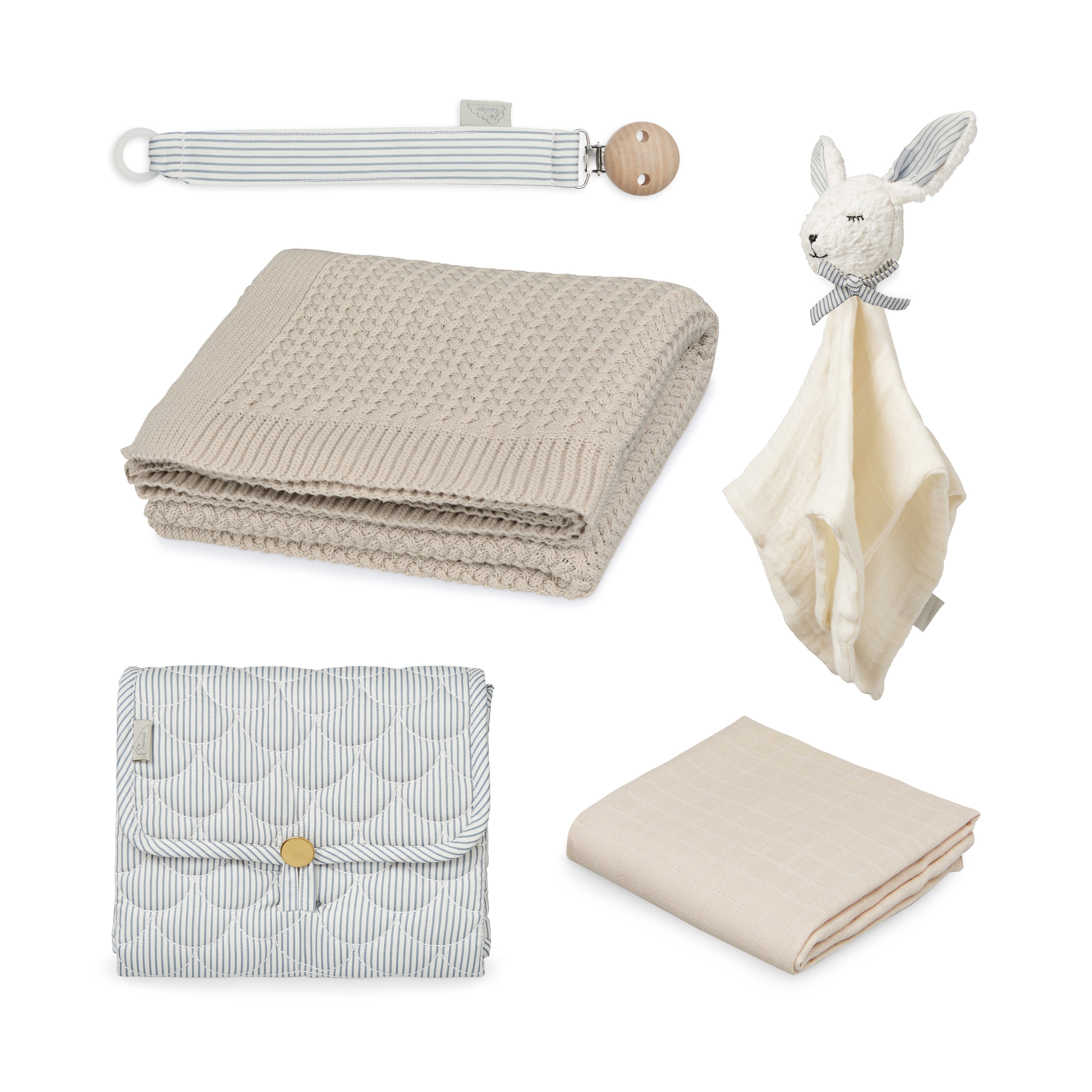 Coffret Cadeau Babyshower - Classic Stripes Blue