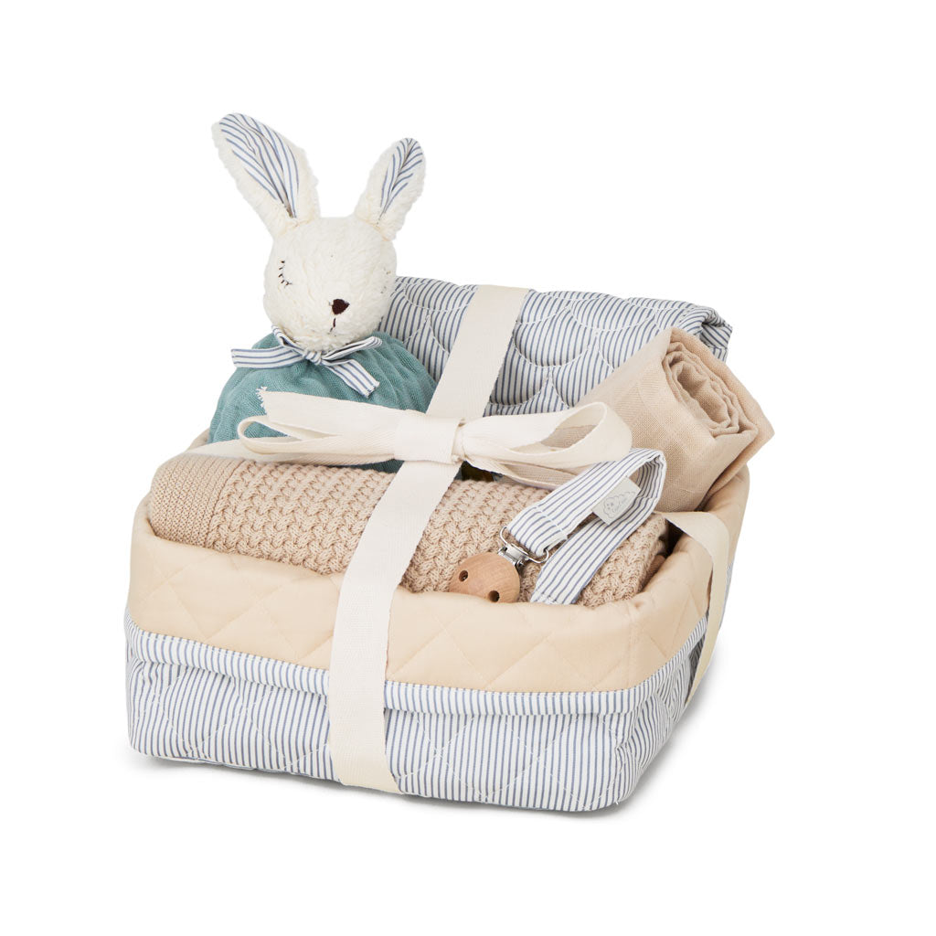 Coffret Cadeau Babyshower - Classic Stripes Blue