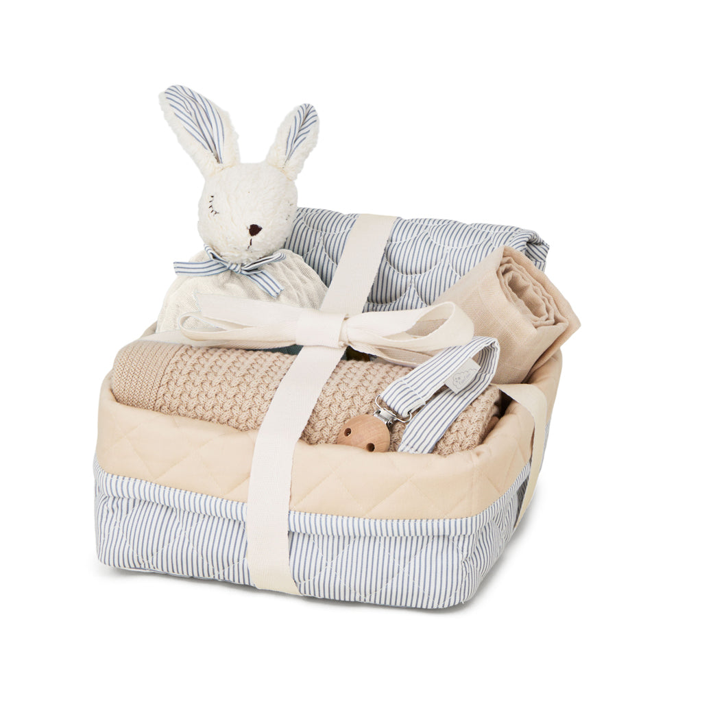 Coffret Cadeau Babyshower - Classic Stripes Blue