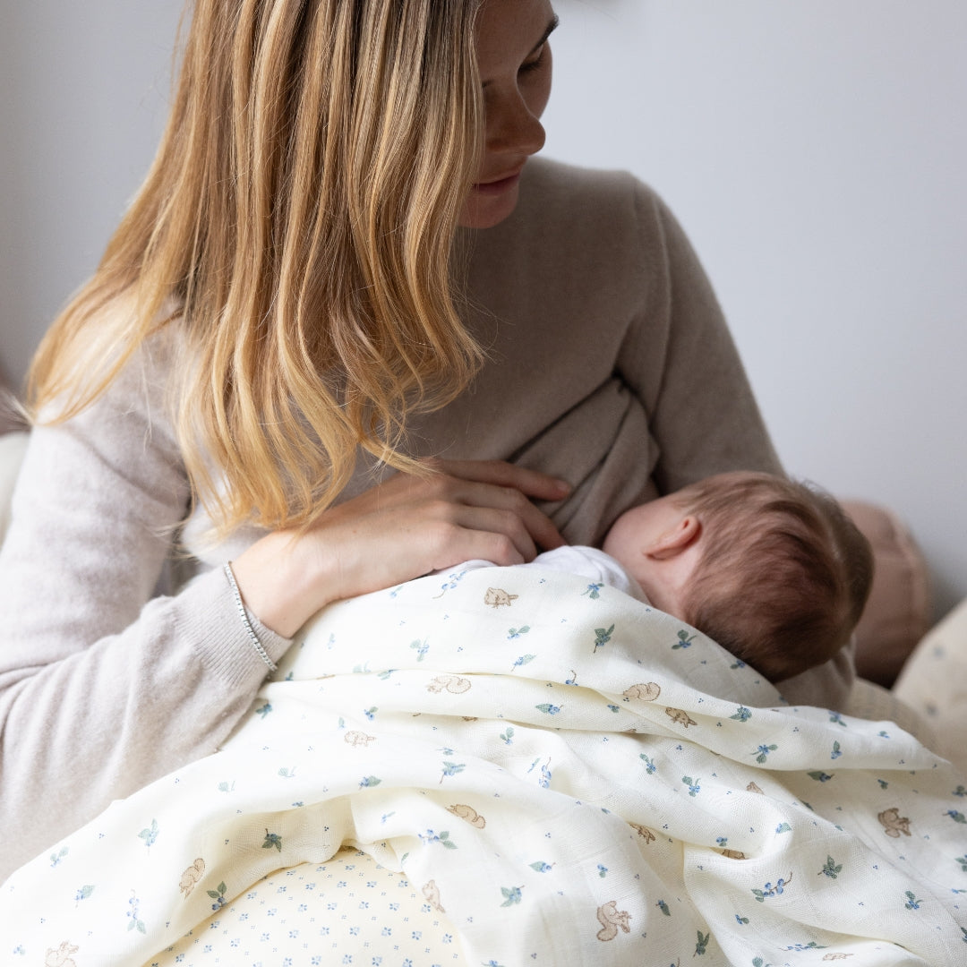 Swaddle - GOTS - Blueberries