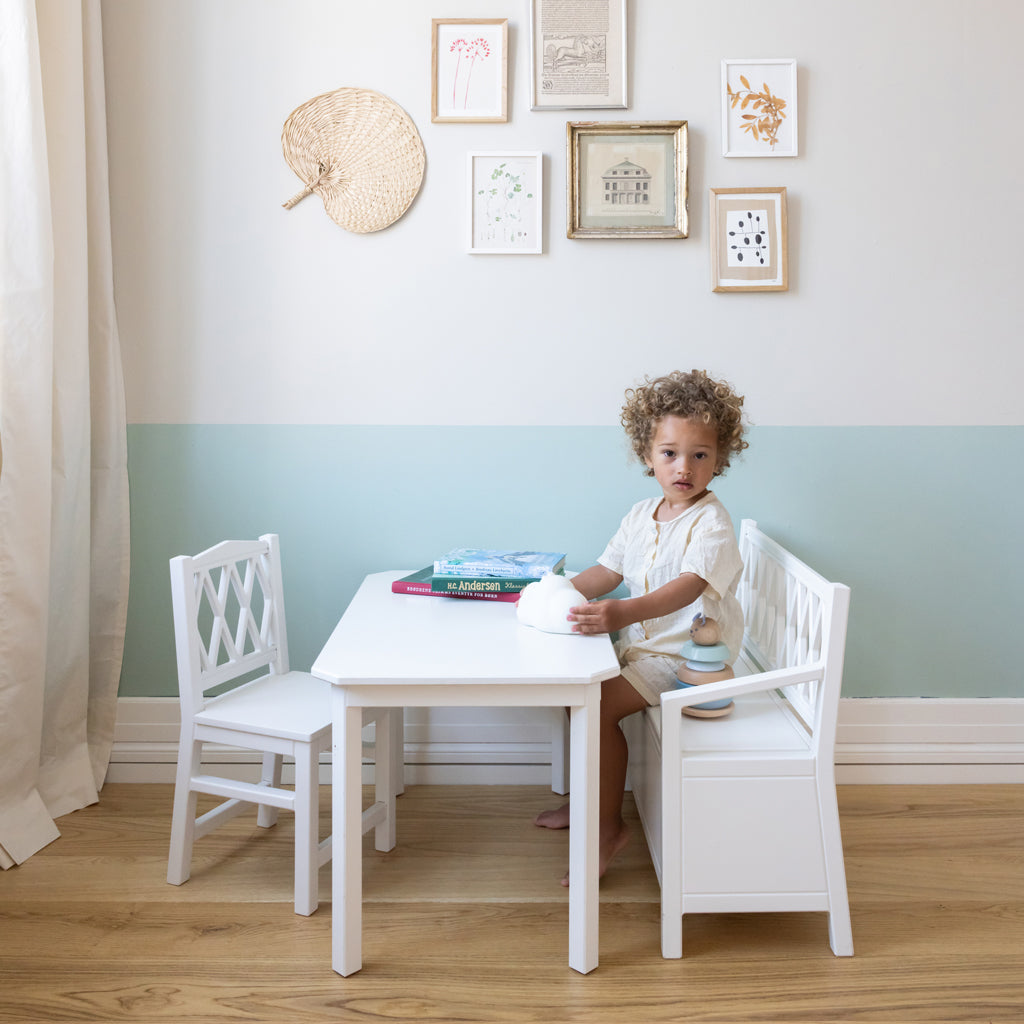 Harlequin Kids Storage Bench - FSC Mix - White