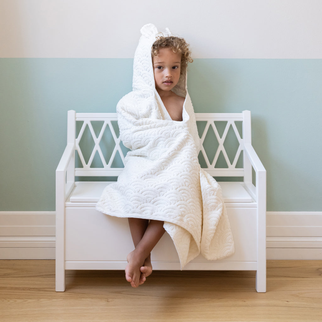 Banc de rangement enfant Harlequin - FSC Mix - Blanc