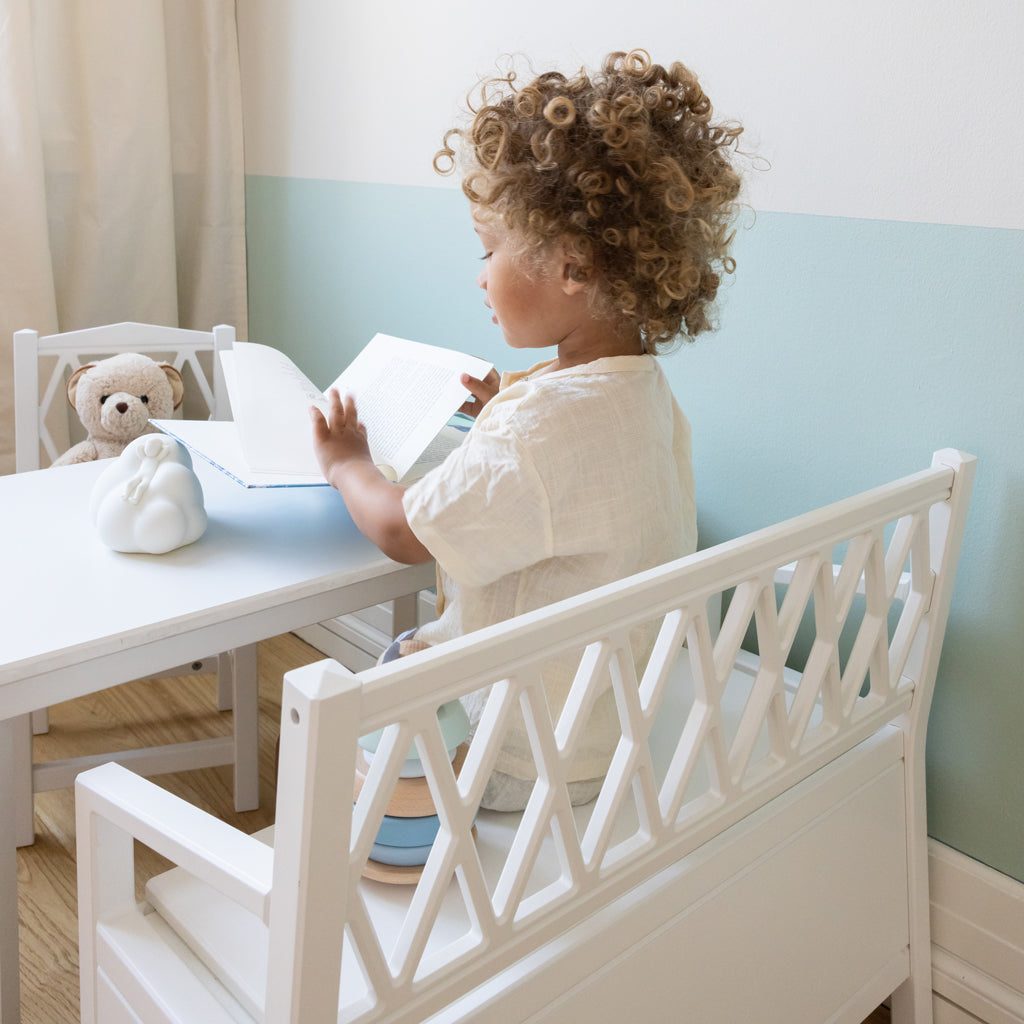 Harlequin Kids Storage Bench - FSC Mix - White