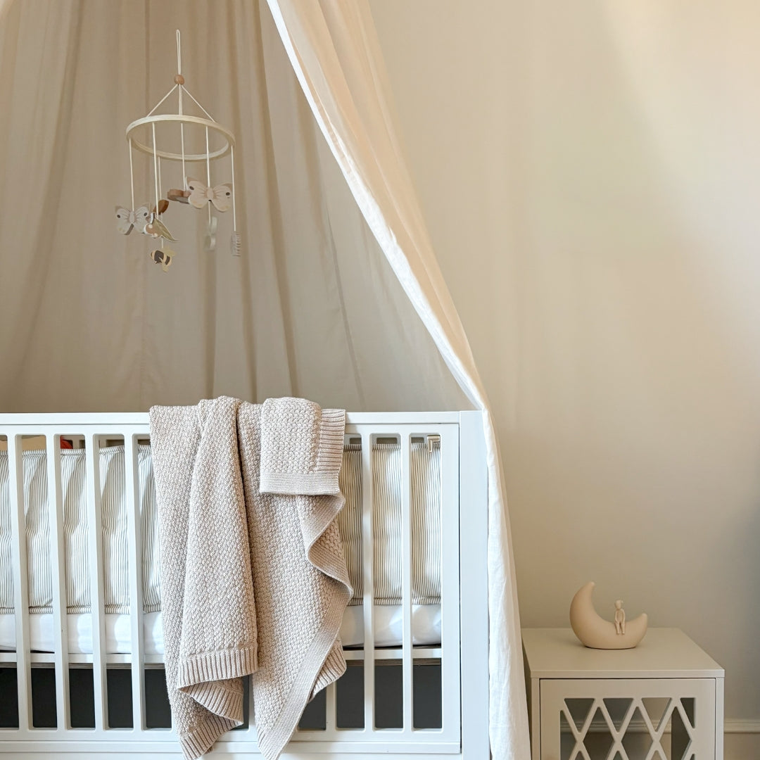 Bed Canopy - GOTS Light Sand