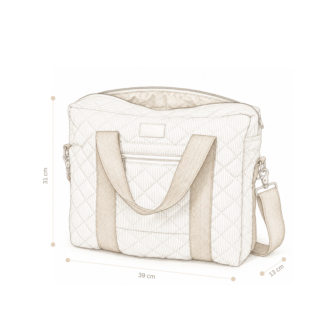 Changing Bag w/pram straps - OCS - Camel