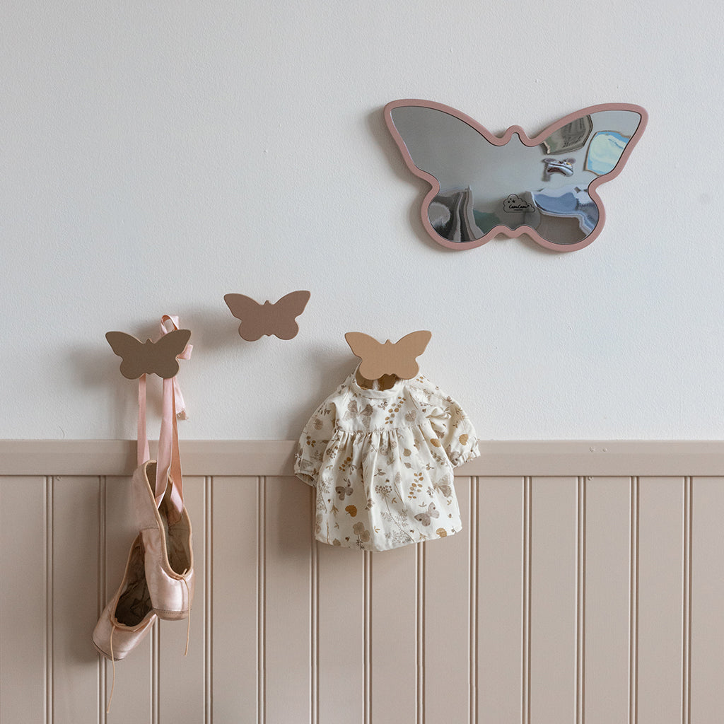 Miroir, Papillon - Dusty Rose