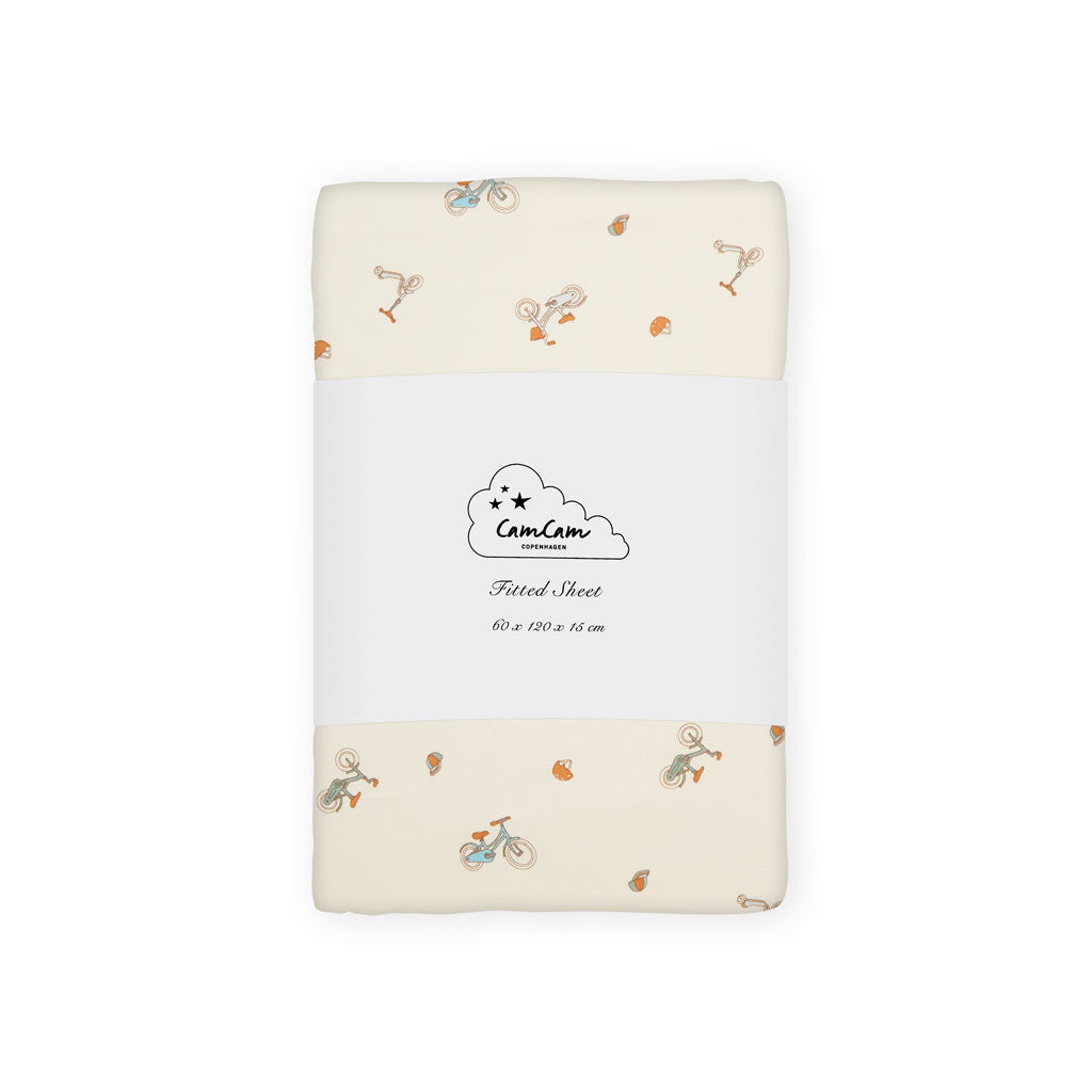 Drap-housse, 60x120x15cm GOTS Bicycles