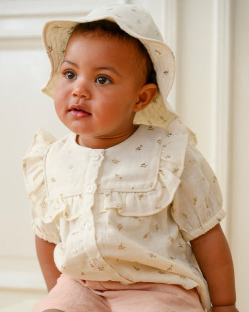 Chapeau Lou - GOTS - Gold Flower