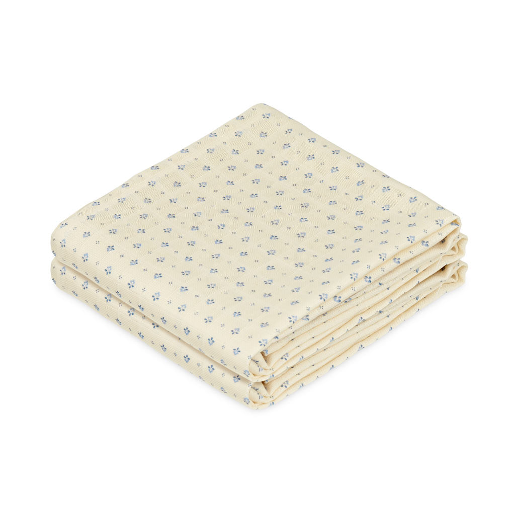 Langes en mousseline, imprimés, set de 2 - GOTS - Capri