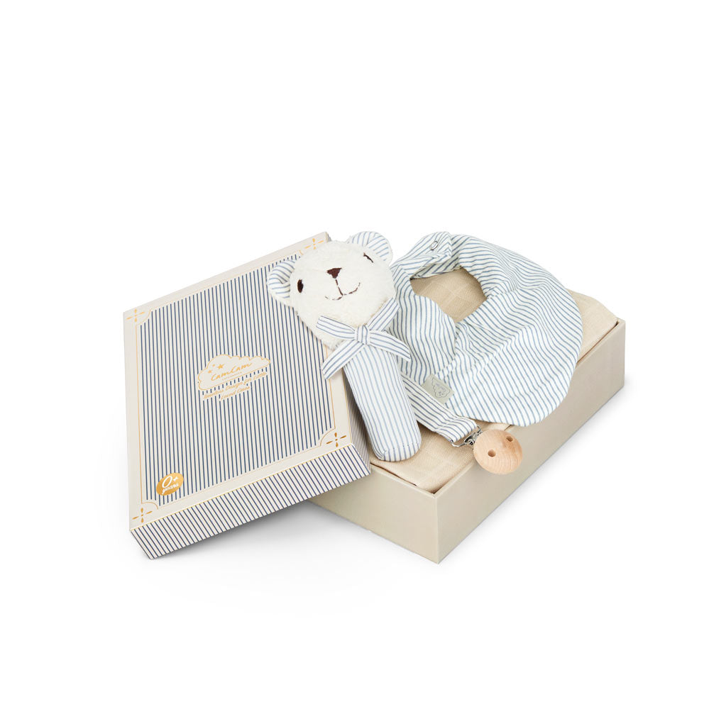 Coffret cadeau de naissance Medium Classic Stripes Blue