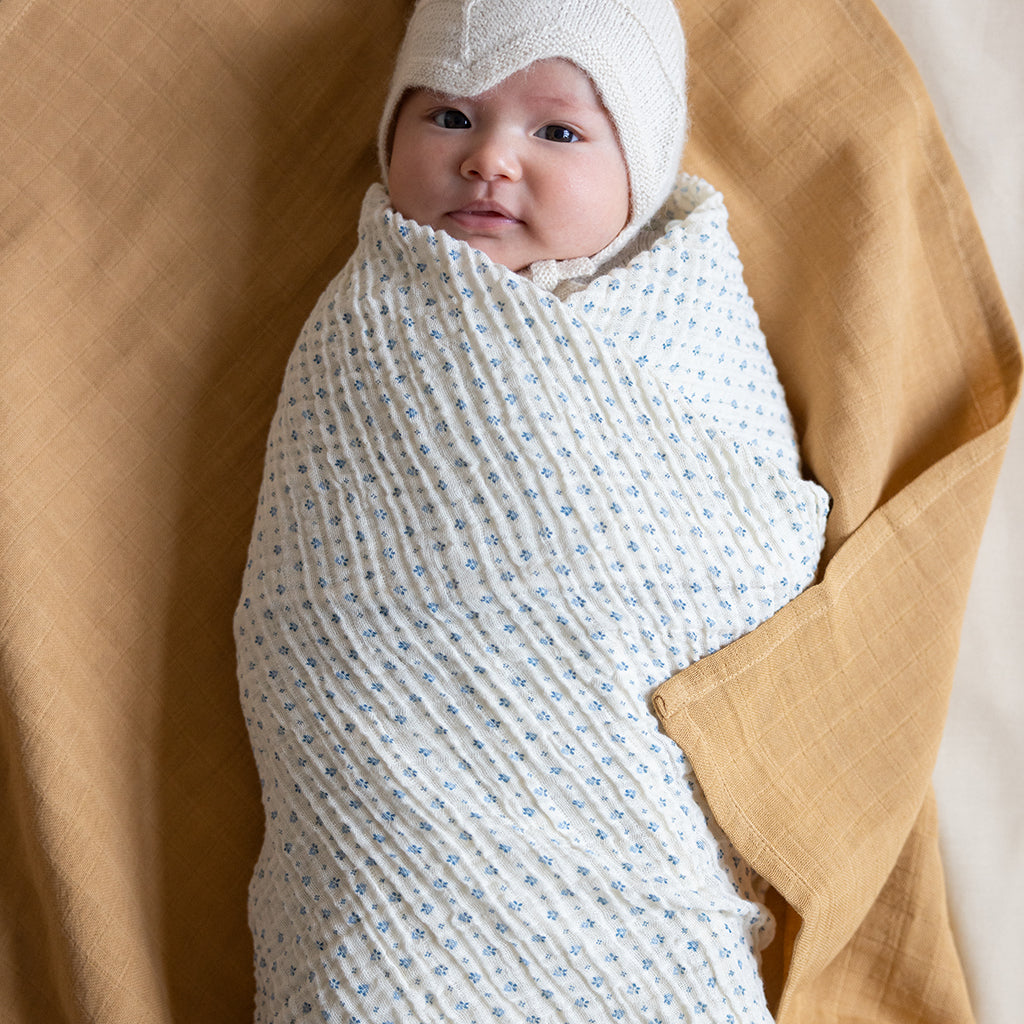 Couverture bébé, mousseline - GOTS - Capri