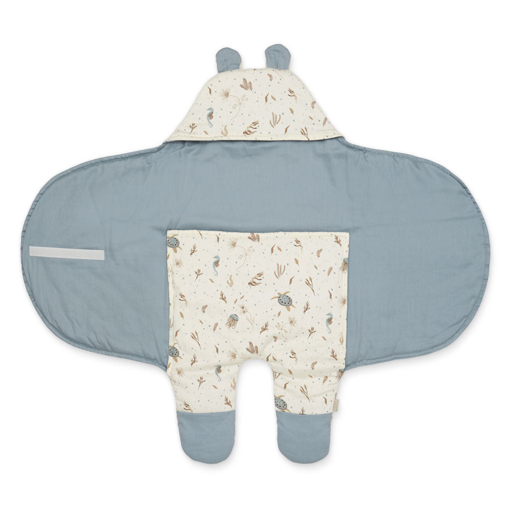 Bear Swaddle - OCS - Sea Garden