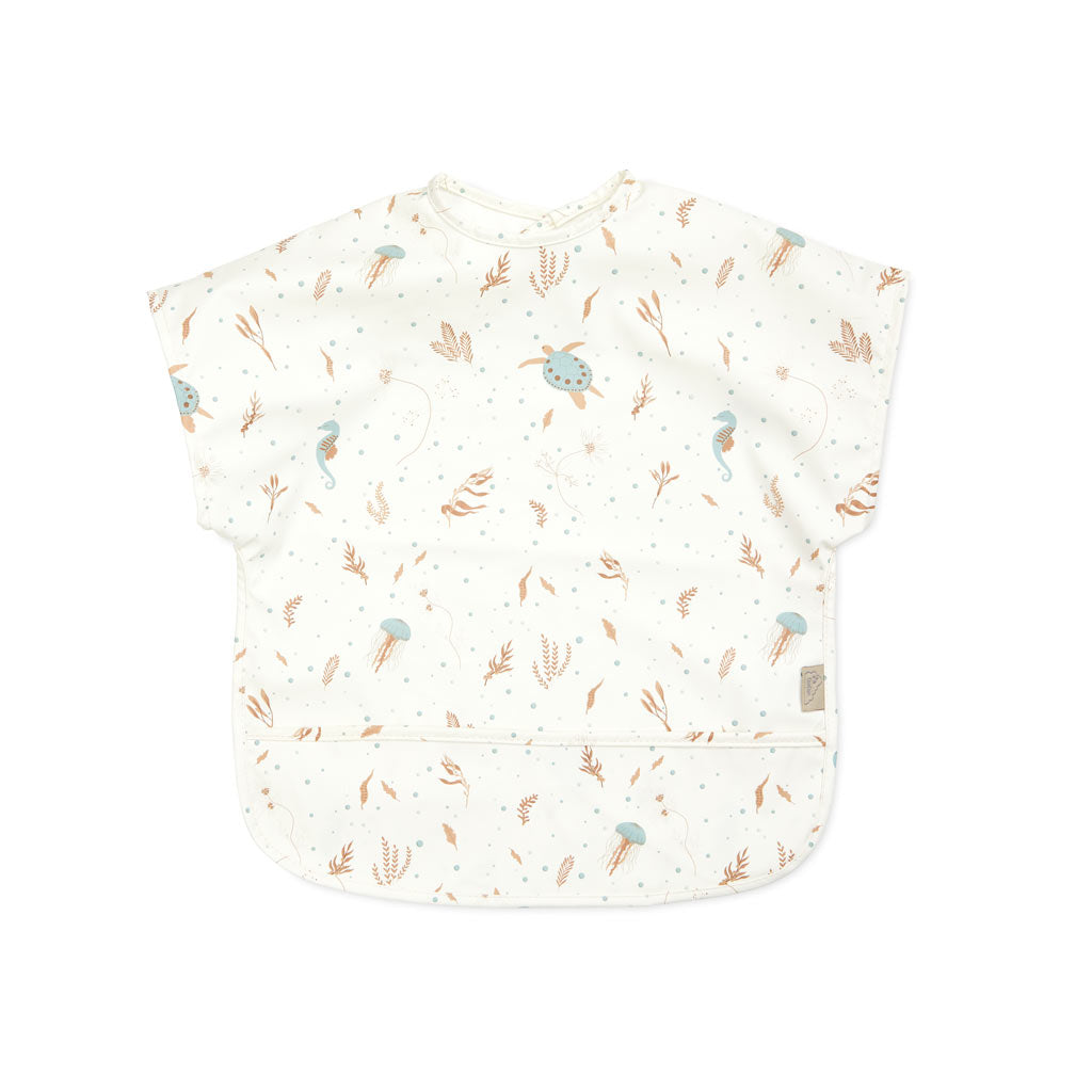 Short Sleeved Bib - Sea Garden