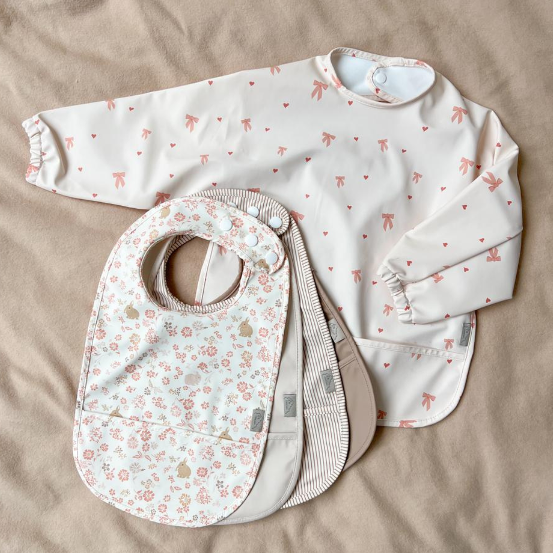 Bib, Sleeved - Bows