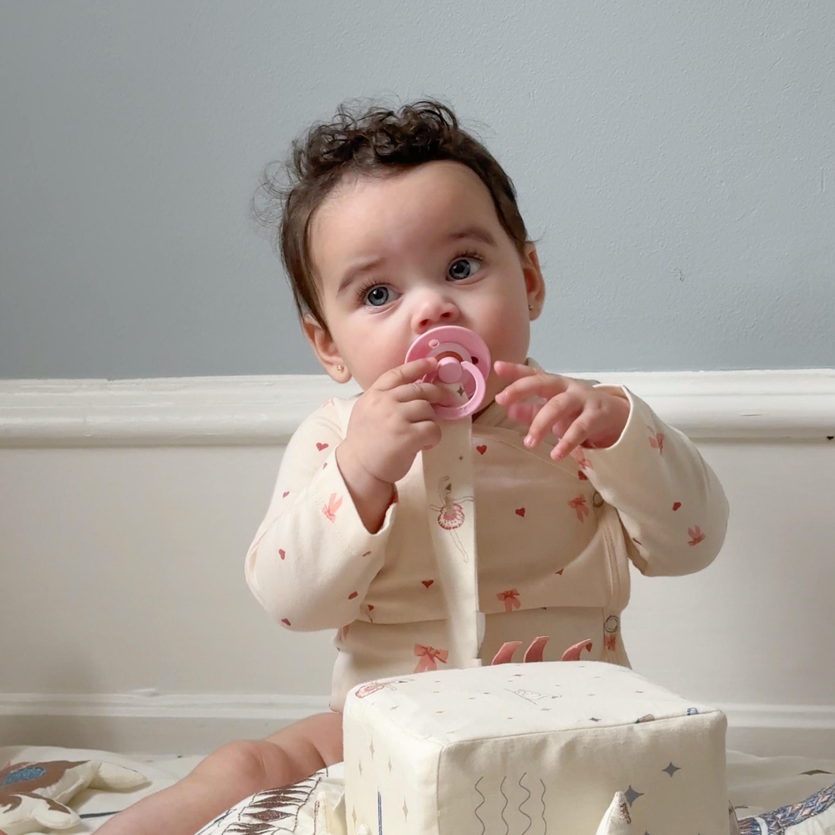 Attache-tétine Brodée - GOTS - Ballerina