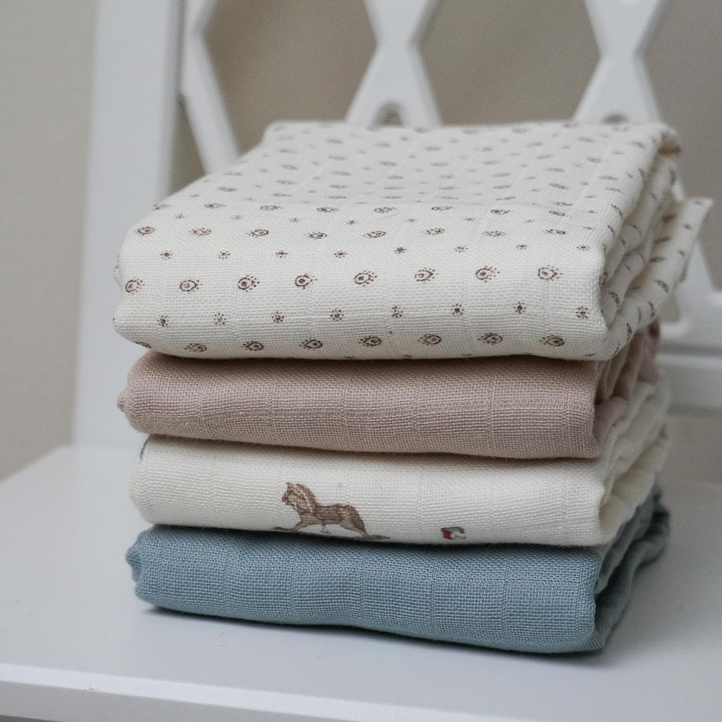 Lange en Mousseline, lot de 3 - GOTS - Rowan