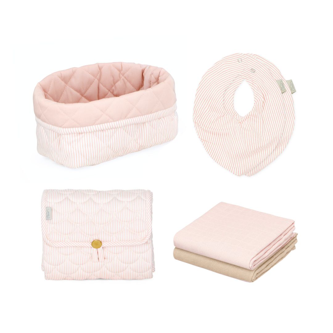 Coffret Cadeau, Soins pour Bébé - Classic Stripes Rose