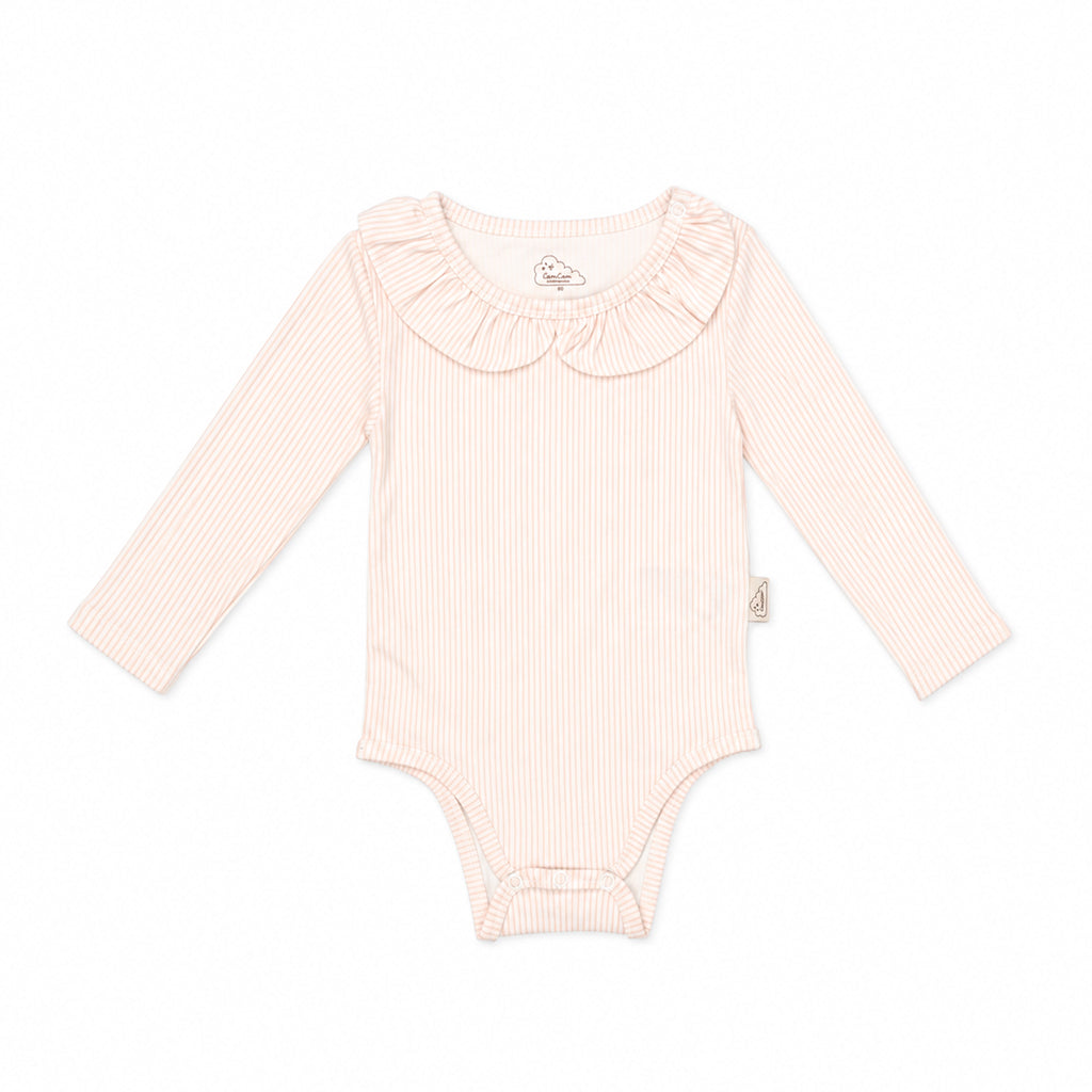 Body manches longues Holly, 56 cm - GOTS - Classic Stripes Rose