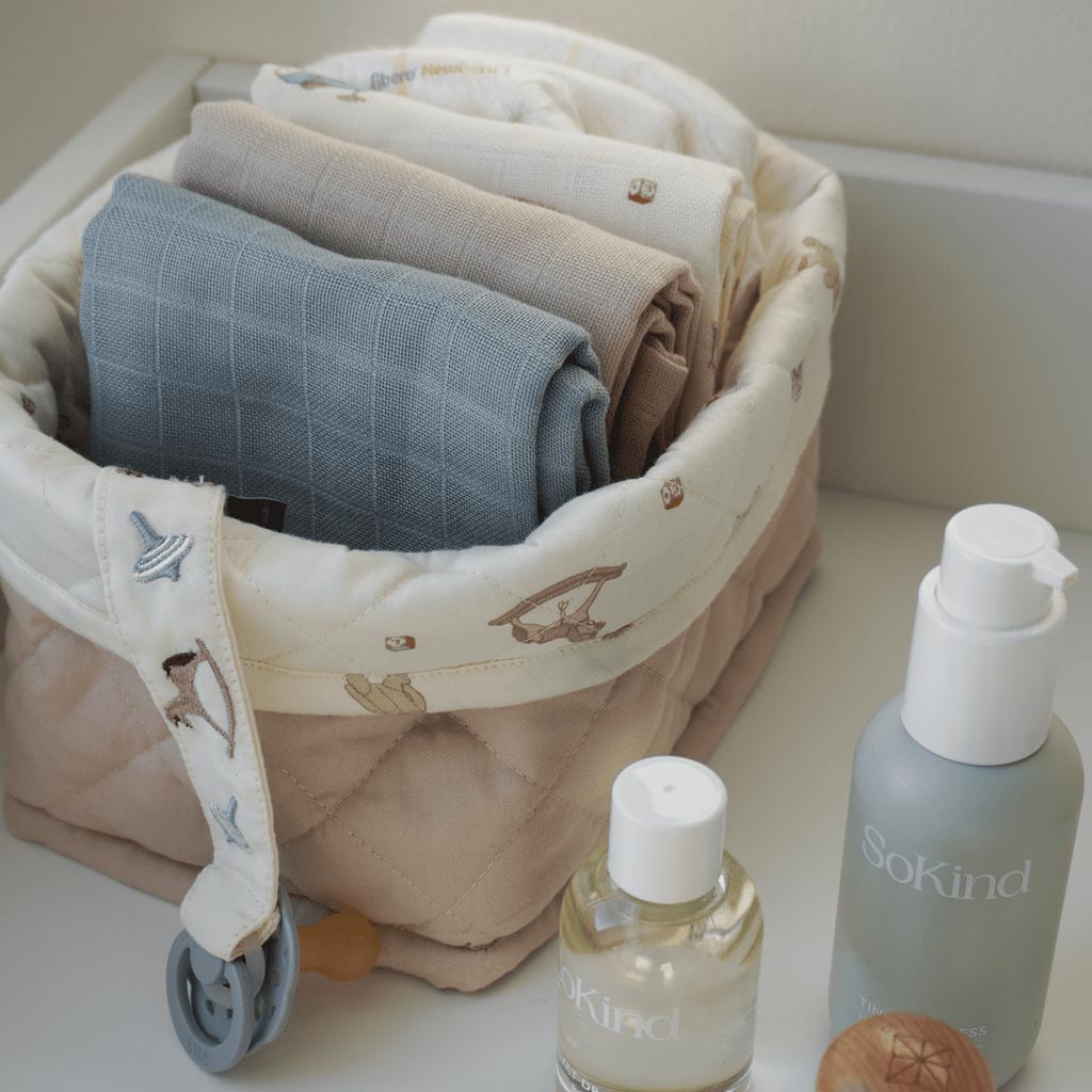 Panier de rangement matelassé - Lot de deux - OCS - Vintage Toys