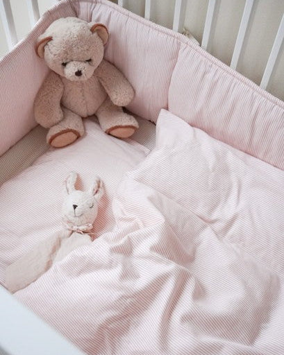 Bedding Set, Baby, 70x100cm - GOTS - Classic Stripes Rose