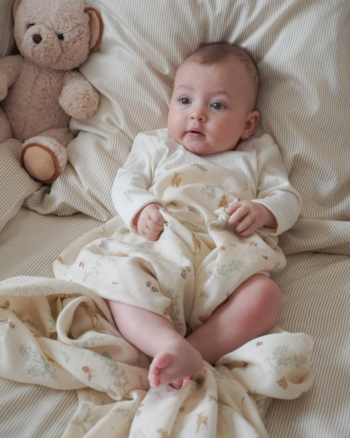 Swaddle - GOTS - Woodland