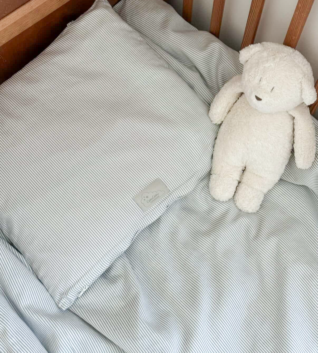 Linge de lit, Bébé, 70x100cm - GOTS Classic Stripes Blue