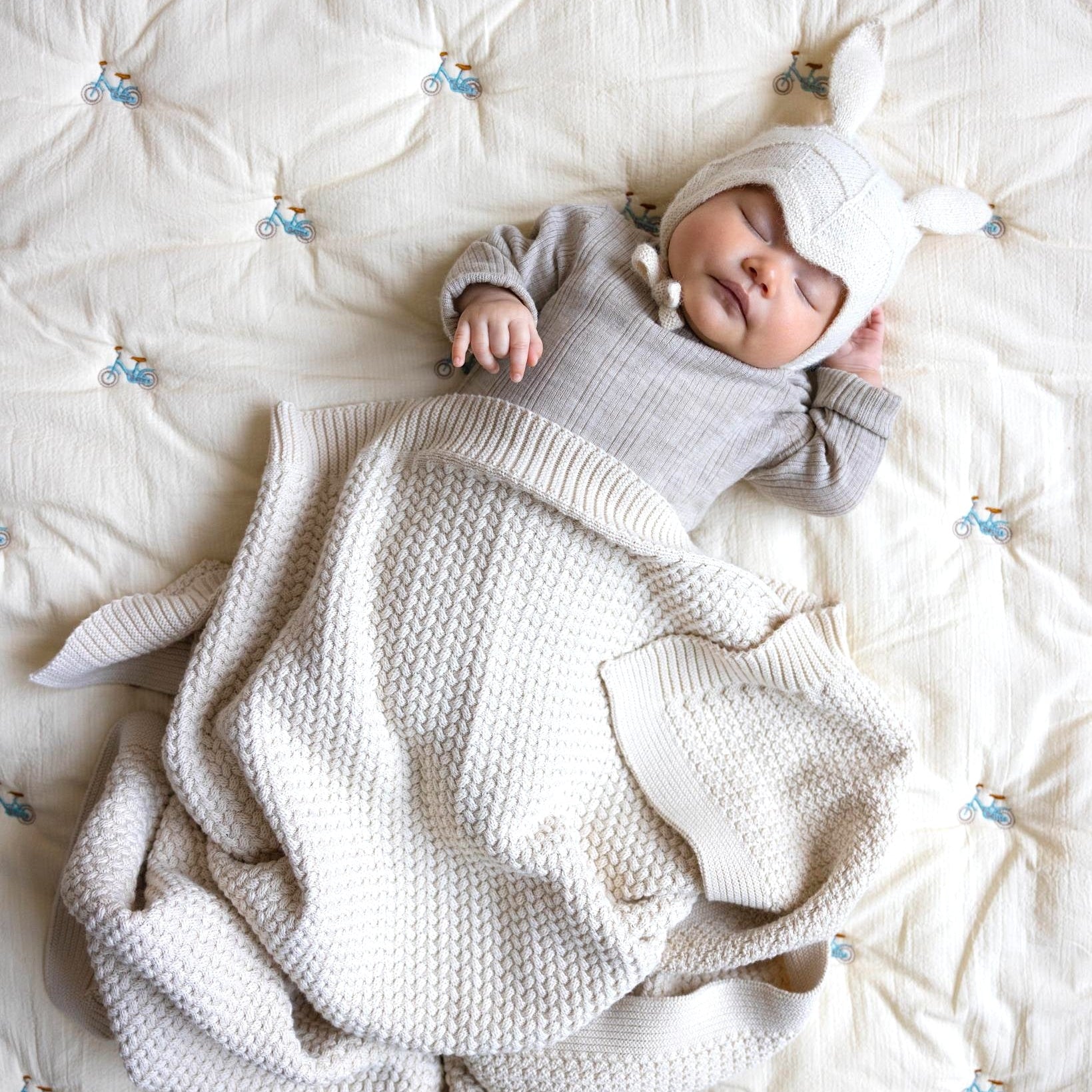 Kids Embroidered Blanket - OCS - Bicycles