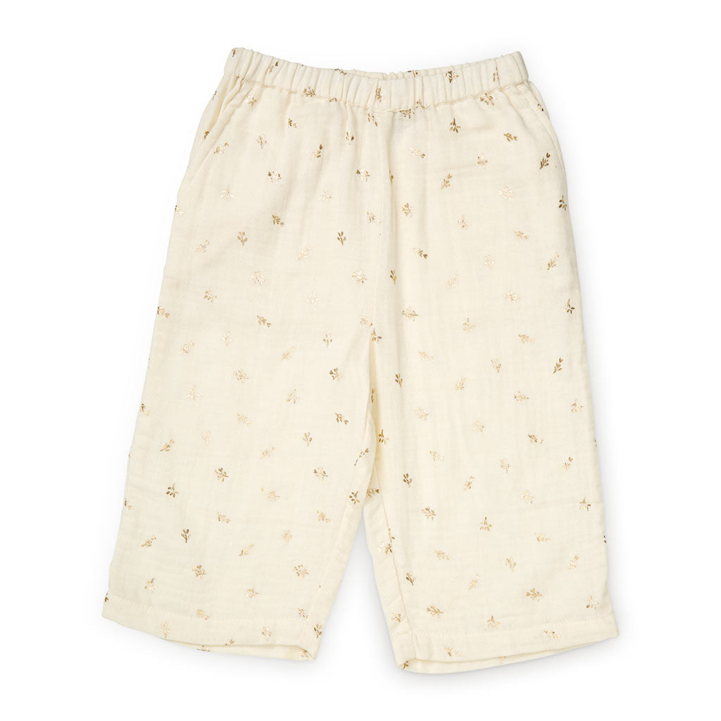 Pantalon Vilde - GOTS - Gold Flower