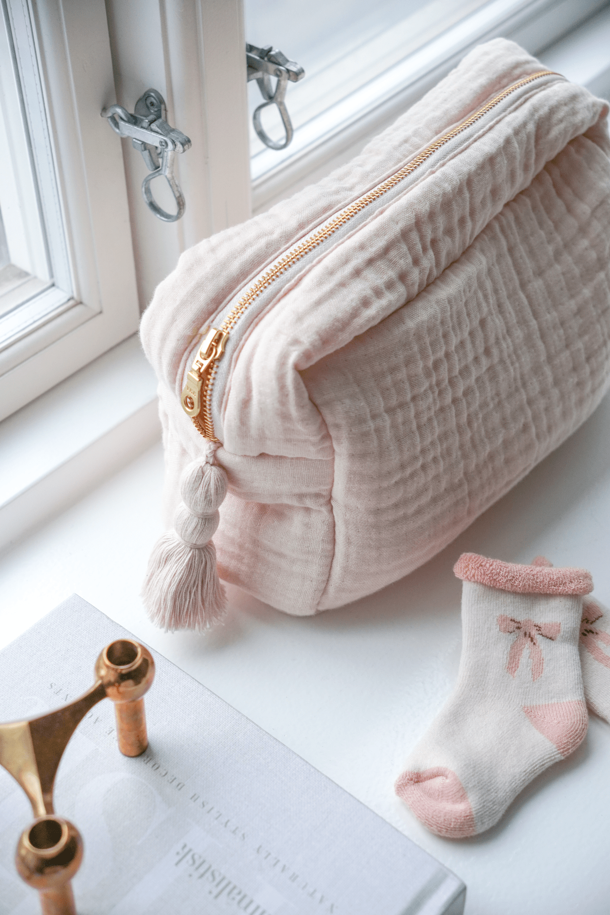 Trousse de toilette en mousseline de cotton - OCS - Shell