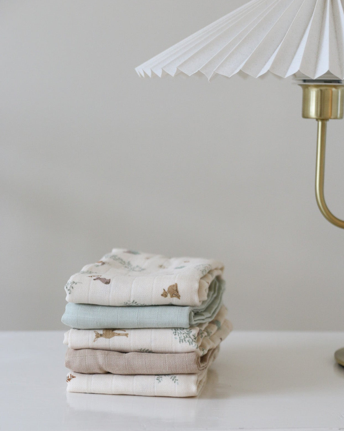 Lange en Mousseline, lot de 3 - GOTS - Woodland