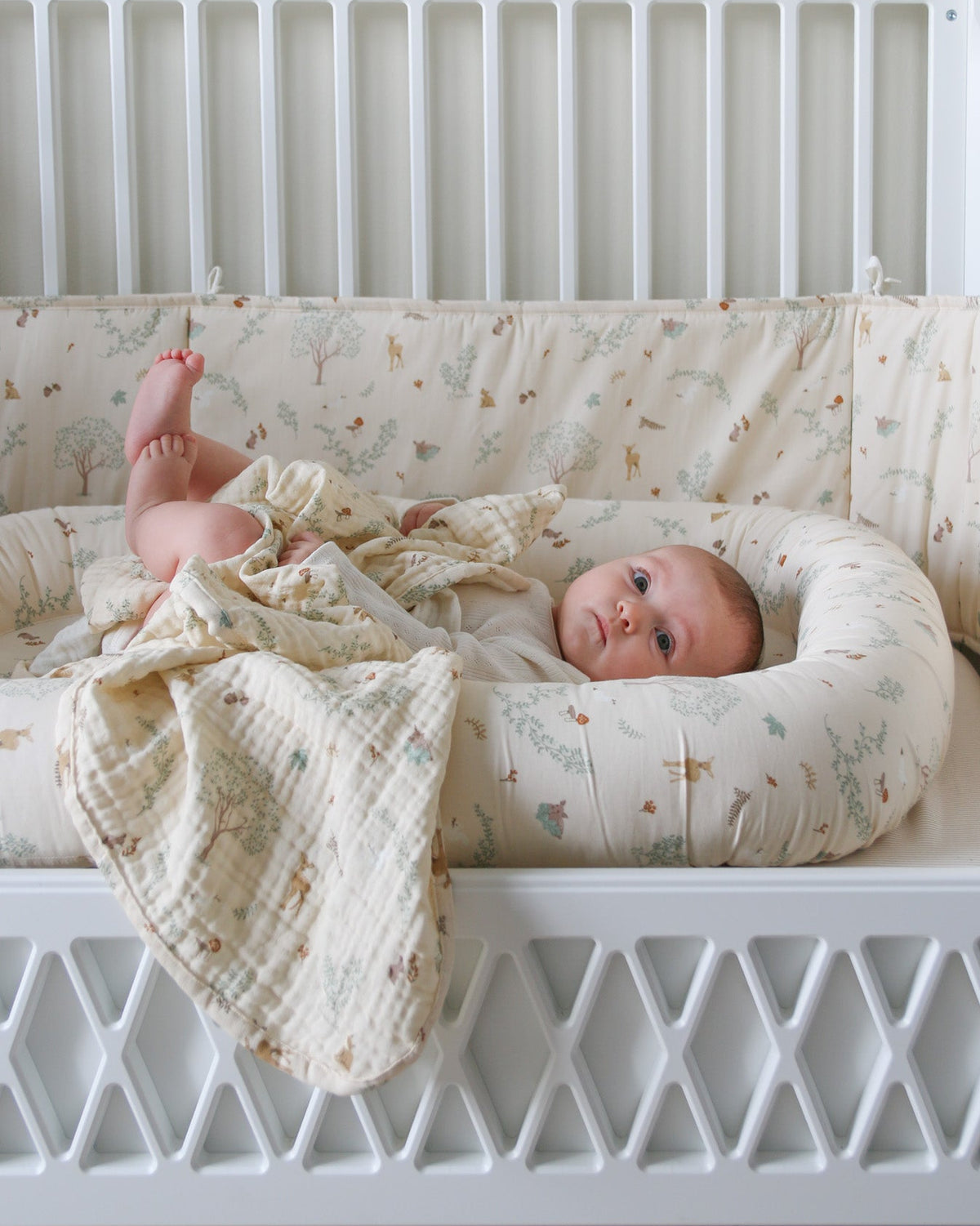 Cot Bumper - OCS - Woodland