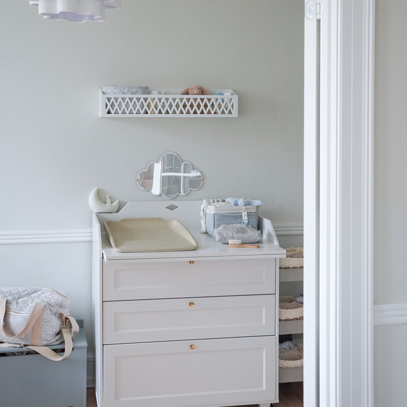 Commode table à langer Luca - Blanc
