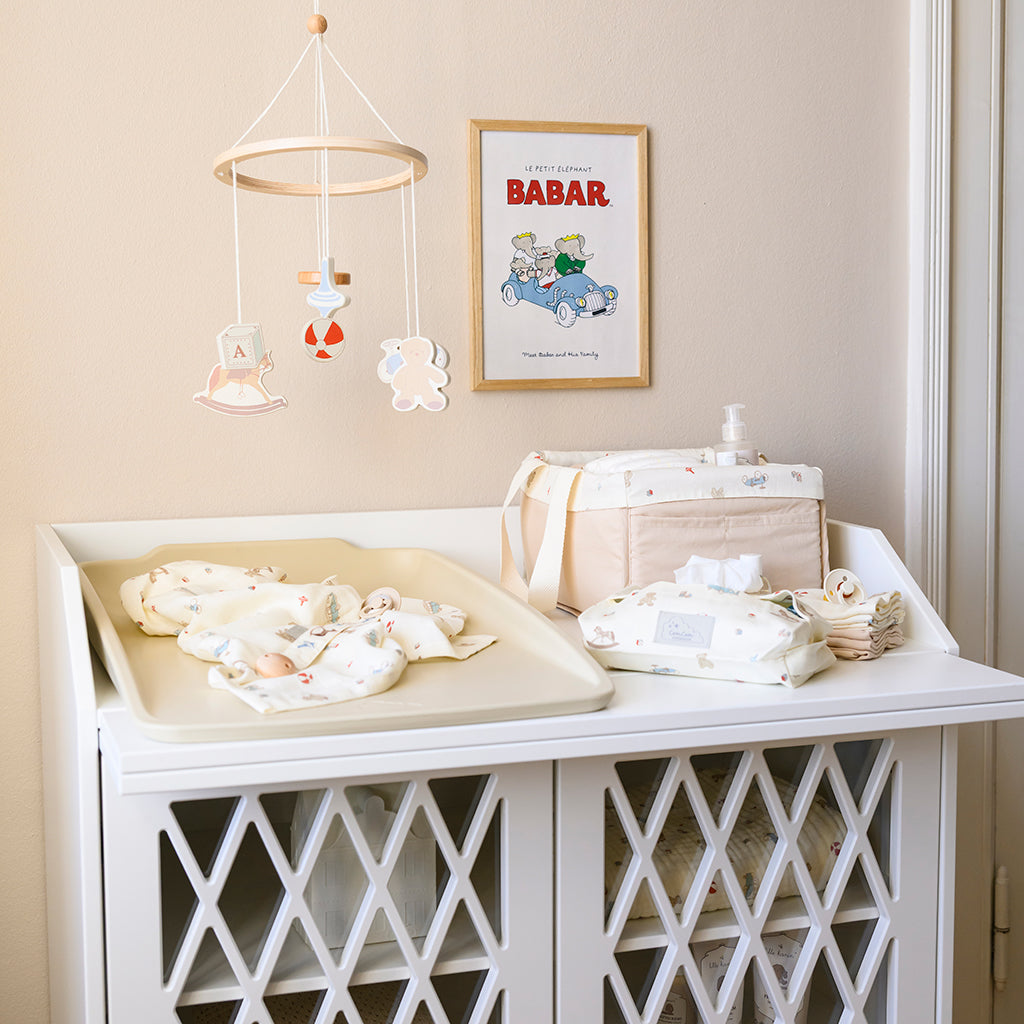 Muslin Cloth, Printed, 2-pack - GOTS - Vintage Toys