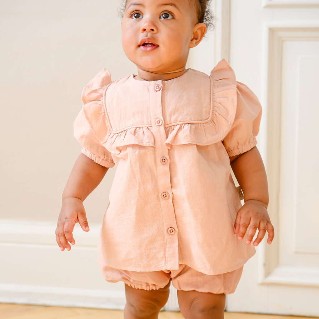 Blouse Cleo - GOTS - Coral