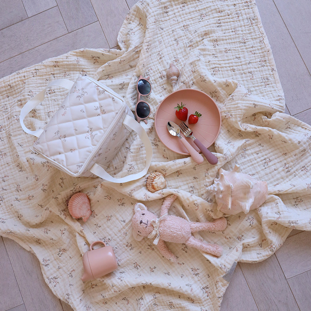 Set de couverts Flower enfant - Mixe de roses