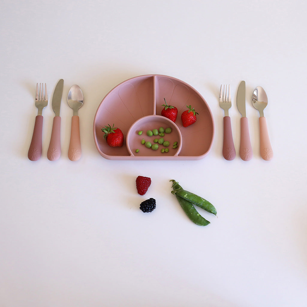 Set de couverts Flower enfant - Mixe de roses