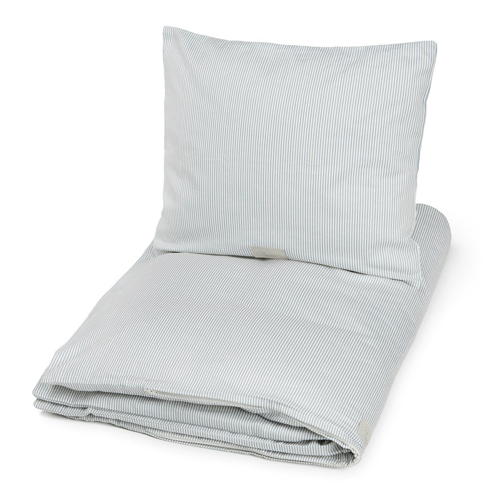 Parures de lit, Enfant, 100x140cm - GOTS Classic Stripes Blue