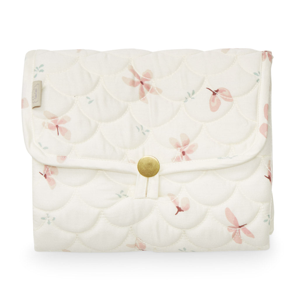 Matelas à langer de voyage, matelassé - OCS Windflower Creme