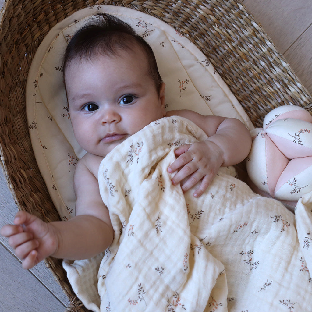 Langes en mousseline, imprimés, set de 2 - GOTS Ashley