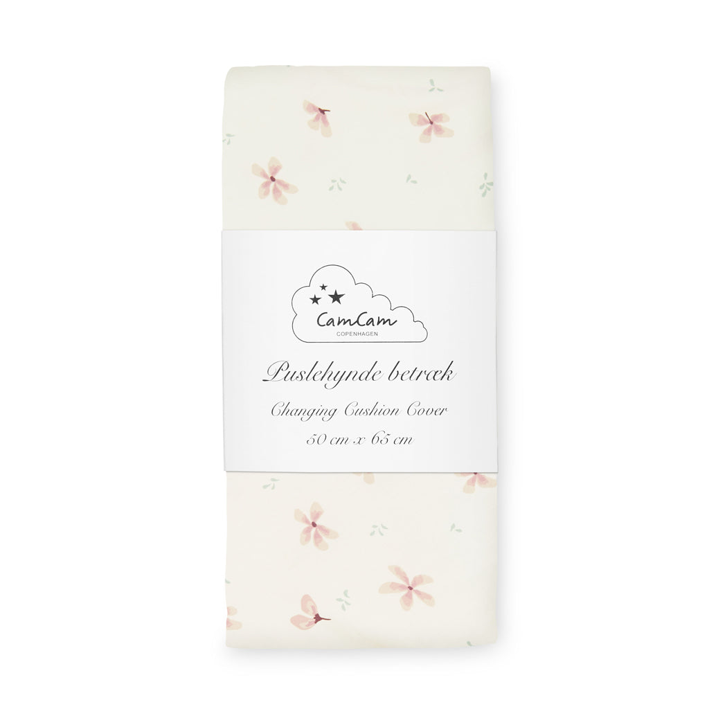 Housse de matelas à langer - OCS100 Windflower Crème