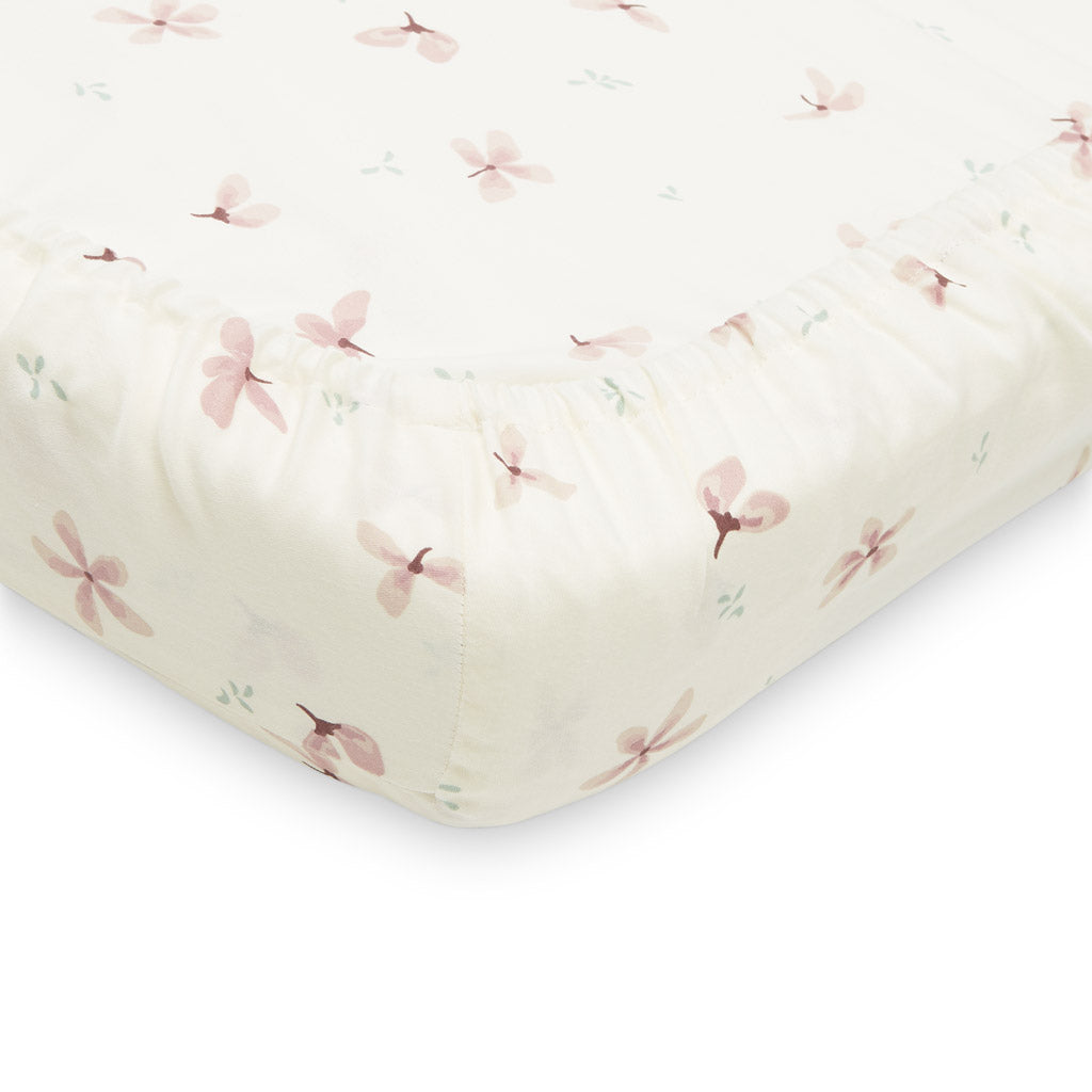 Housse de matelas à langer - OCS100 Windflower Crème