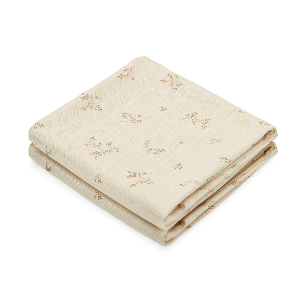 Langes en mousseline, imprimés, set de 2 - GOTS Ashley