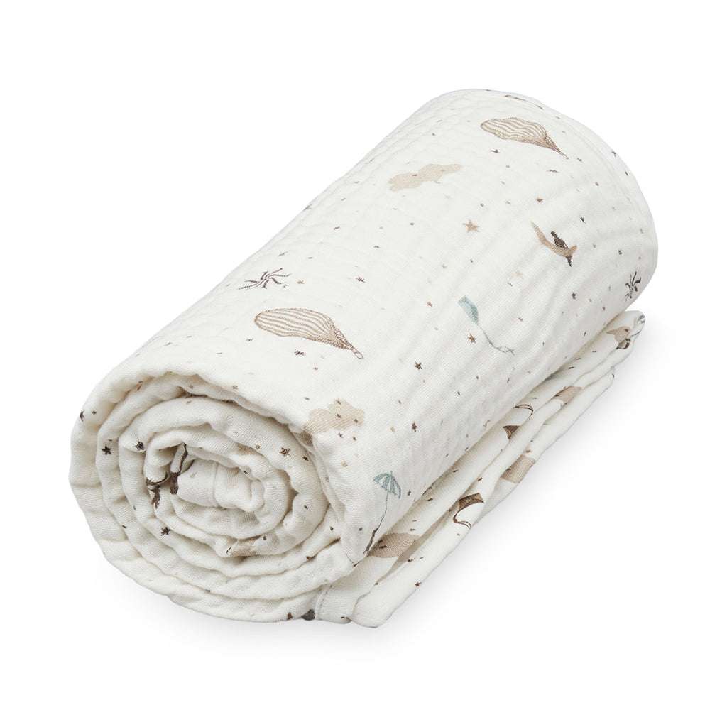 Couverture bébé, mousseline - GOTS Dreamland