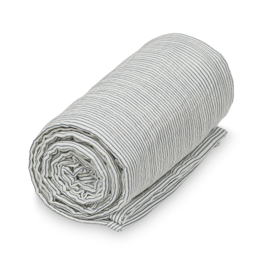 Couverture bébé, mousseline - GOTS Classic Stripes Blue