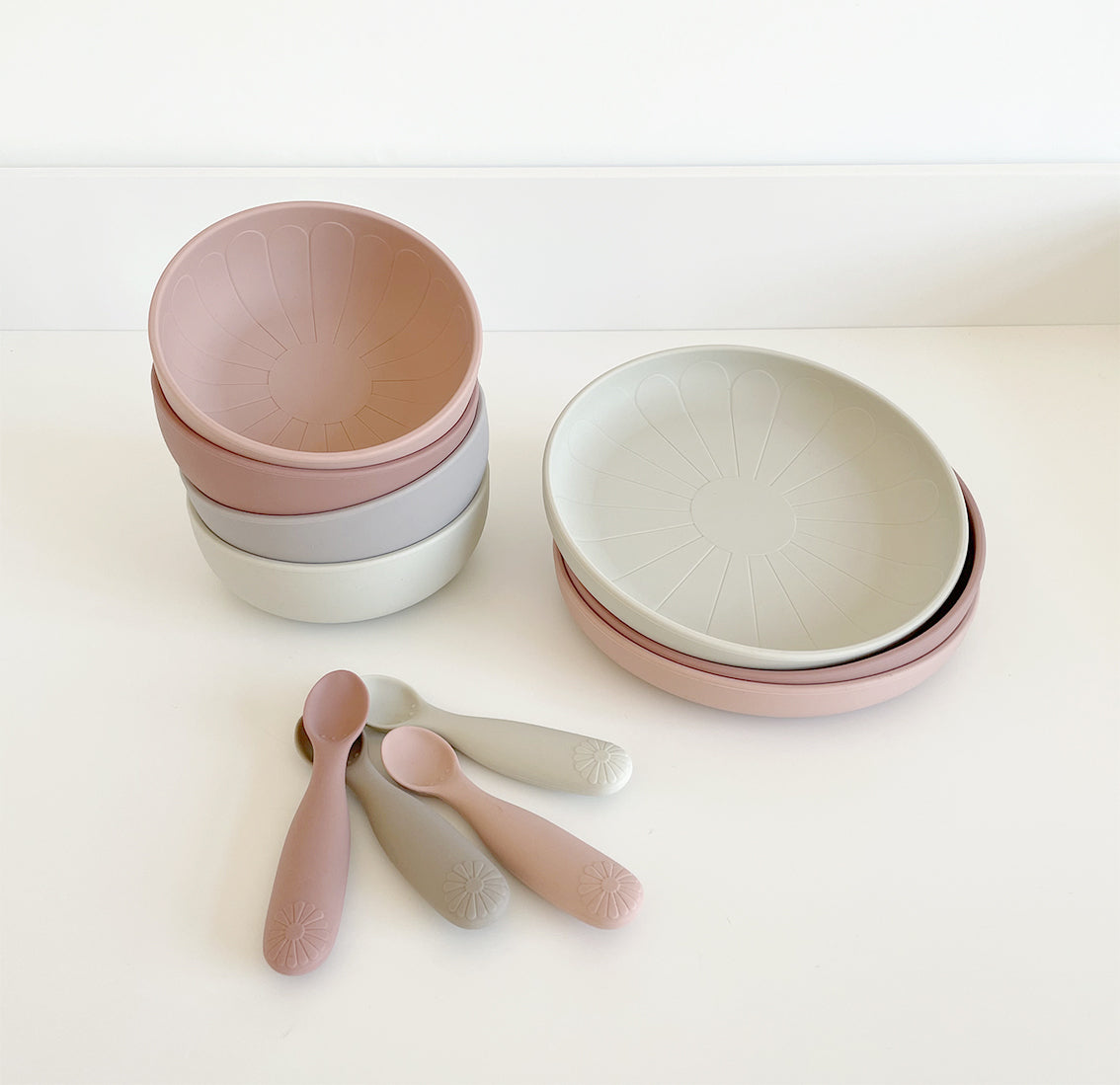 Flower Plates, 2-pack - Earth Mix
