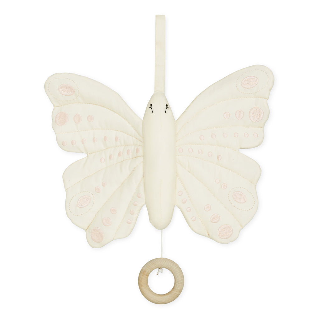 Mobile musical Butterfly - OCS Antique Blanc