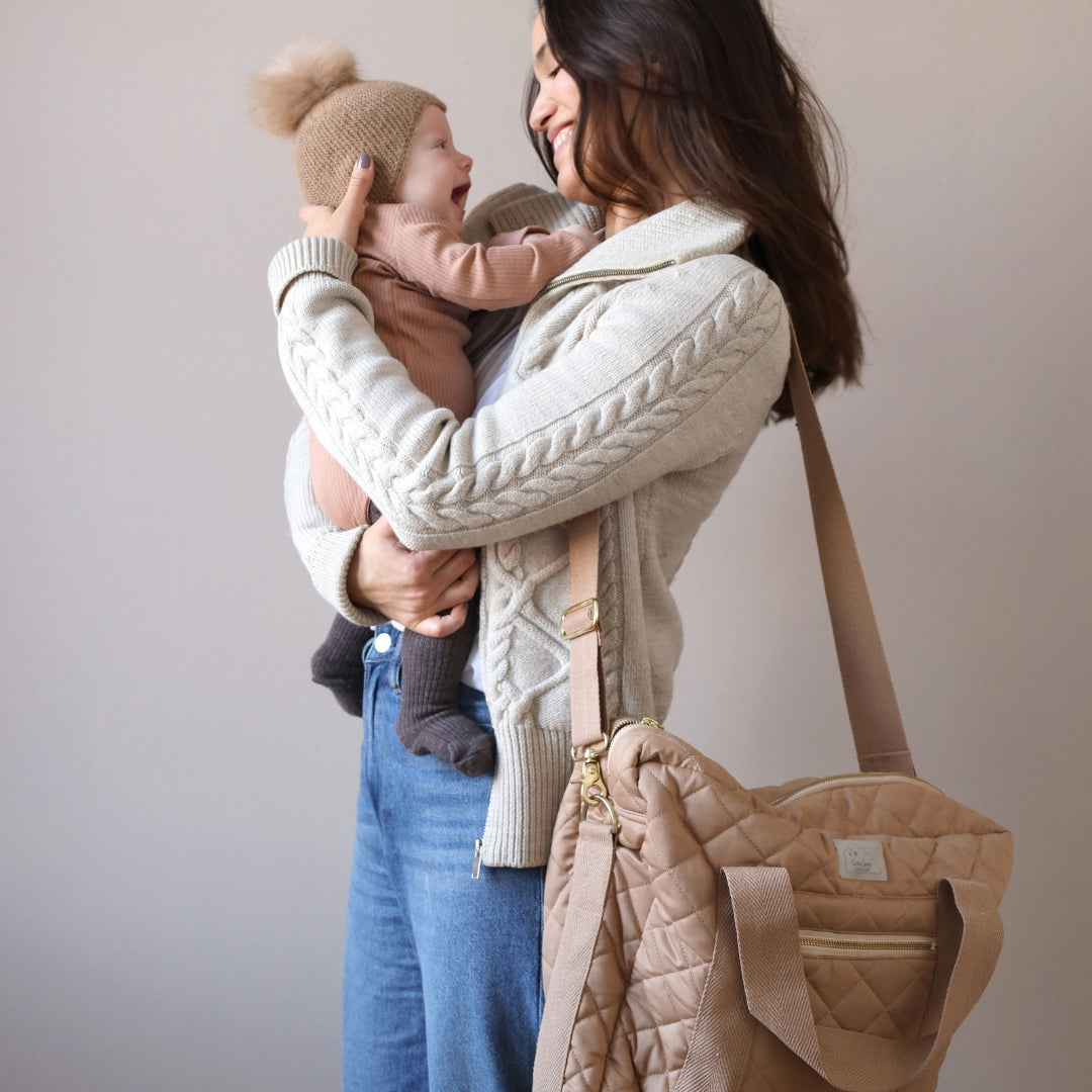Changing Bag w/pram straps - OCS - Camel